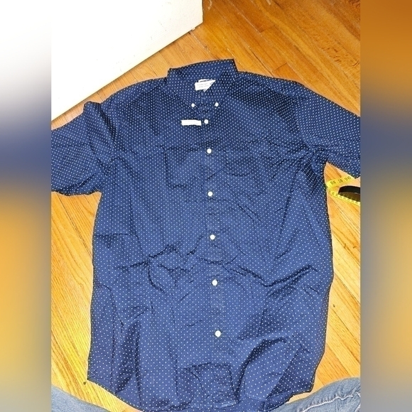 5 Old Navy Shirt Mens XXL  Short Sleeve Slim Fit Button Up Top Tall - Picture 13 of 15